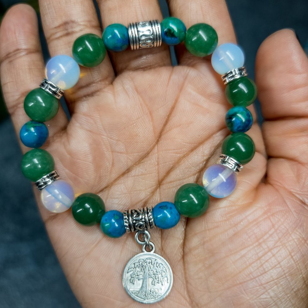 Aventurine and Opalite Bracelet by Ulara Moon - Picture 7 of 7